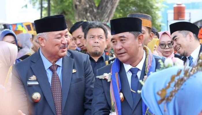 Pj Gubernur Sulsel Bahtiar Baharuddin Hadiri Puncak HUT Pinrang