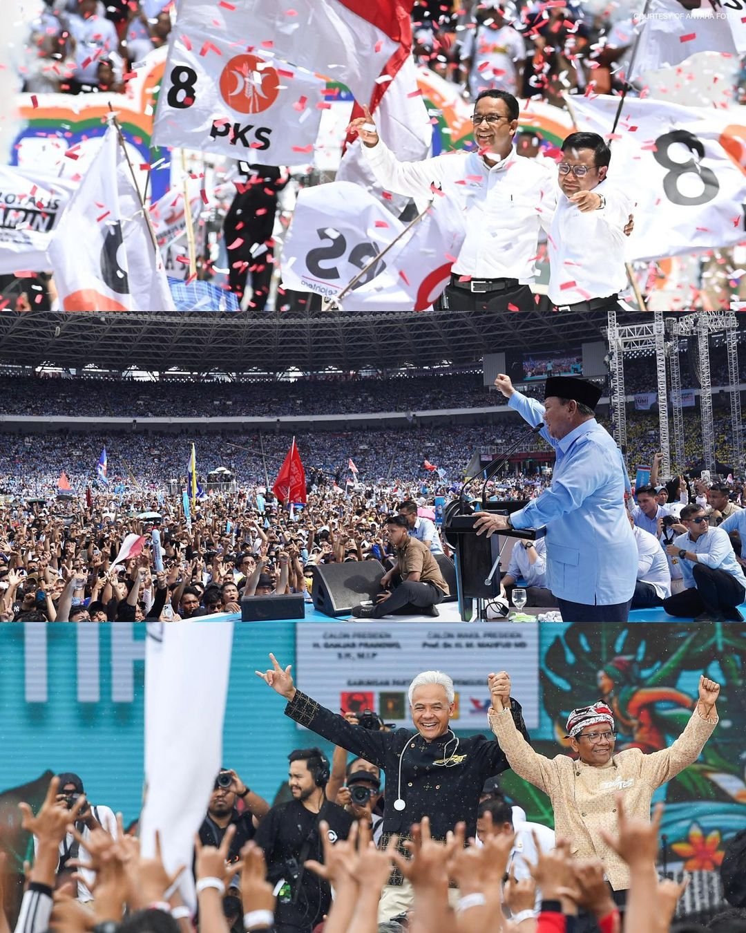 Pasangan Capres-Cawapres Kampanye Akbar Terakhir