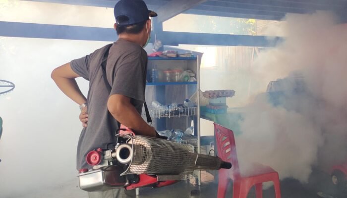 Cegah Kasus DBD, Dinkes Pinrang Fogging Rumah Warga