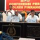 Kasat Reskrim Polres Pinrang AKP Akhmad Risal saat konferensi pers kasus pidana umum di Polres Pinrang baru - baru ini (Dok. Angindai.com).