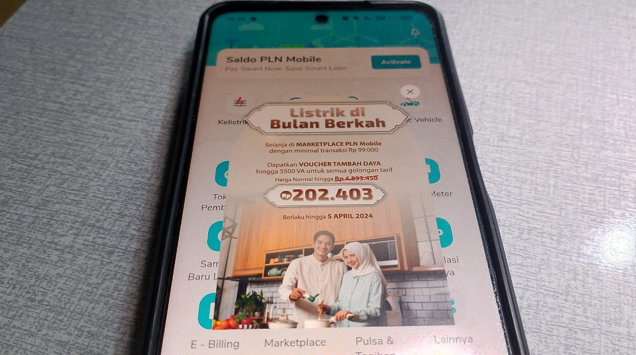 Tambah Daya Listrik melalui Aplikasi PLN Mobile (Dok. Angindai.com)