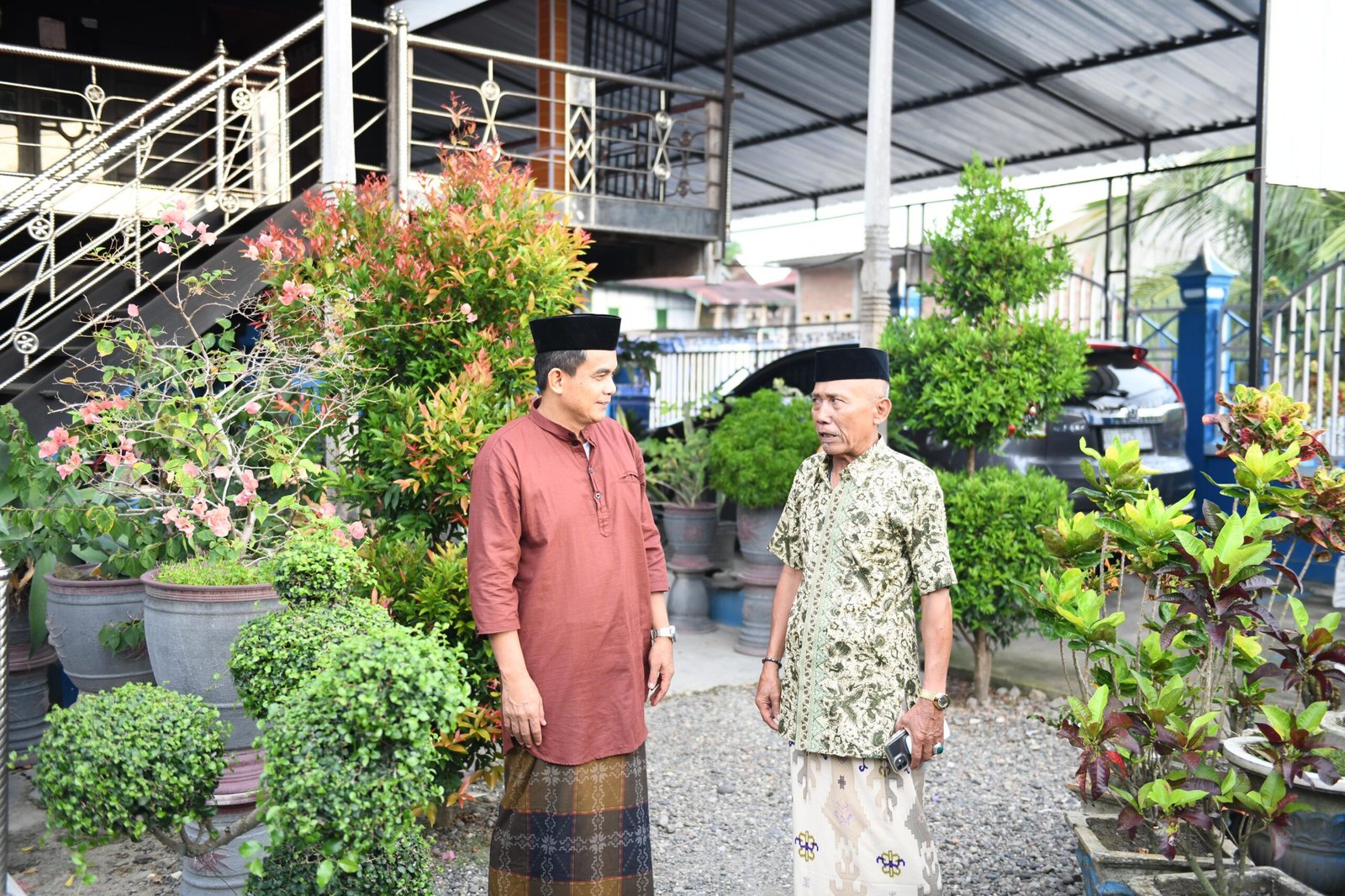 Sudirman Bungi saat menemui tokoh di Pinrang (IST).