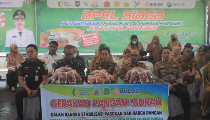 Pemkab Sidrap Gelar Apel Siaga dan Gerakan Pangan Murah
