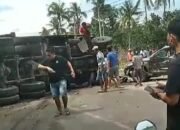 Kecelakaan Beruntun di Sidrap 1 Orang Meninggal Dunia