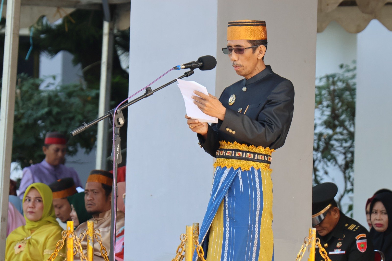 Kadis Dikbud Pinrang Andi Matjta Moenta Pimpin Upacara Hardiknas dan Hari Otoda