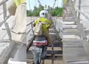 Usai Viral, Pemerintah Siapkan Anggaran Rp199 Juta Perbaikan Jembatan Gantung Libukang