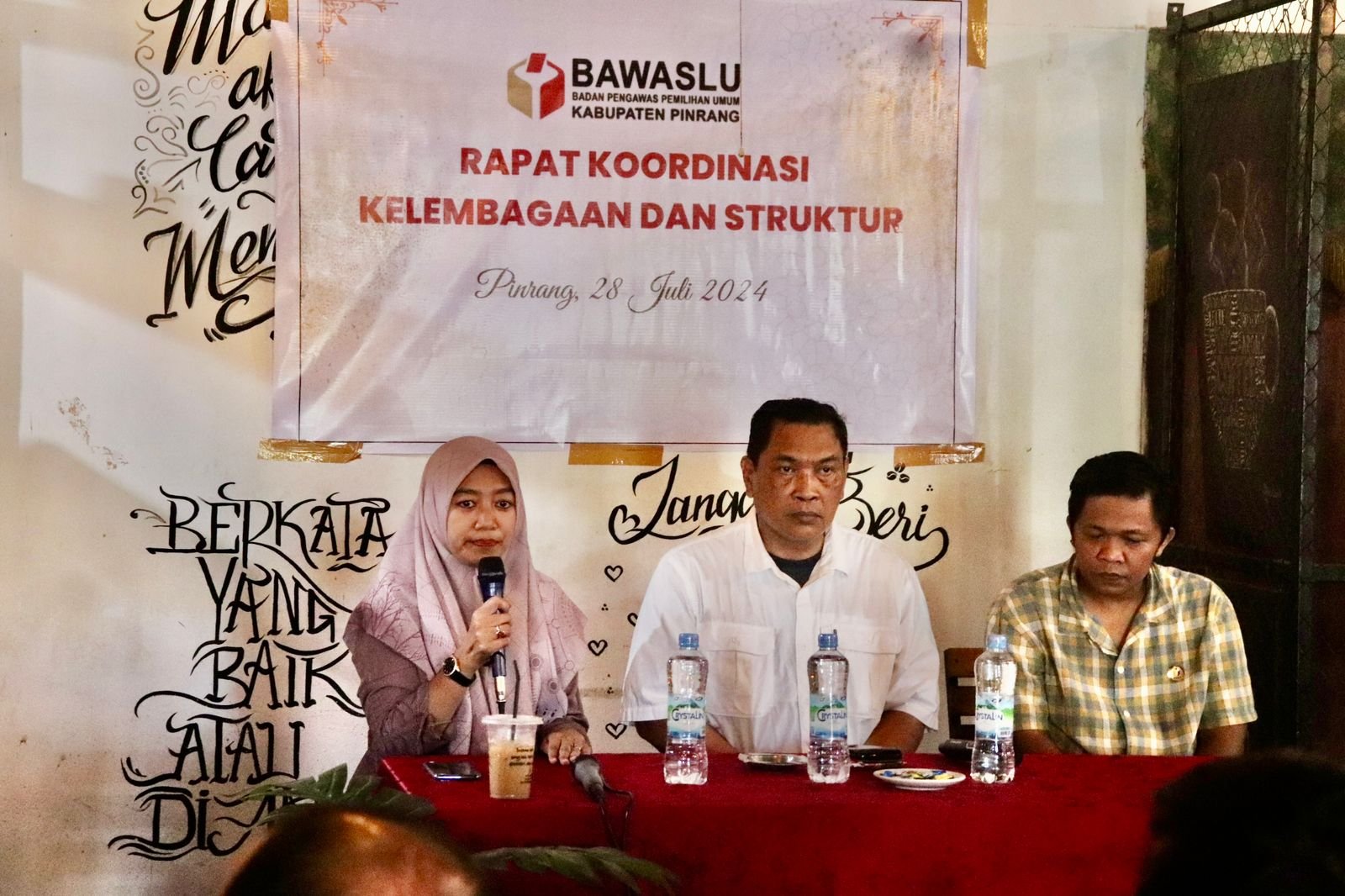 Bawaslu Pinrang Gelar Rakor Kelembagaan Hadapi Pilkada Serentak 2024