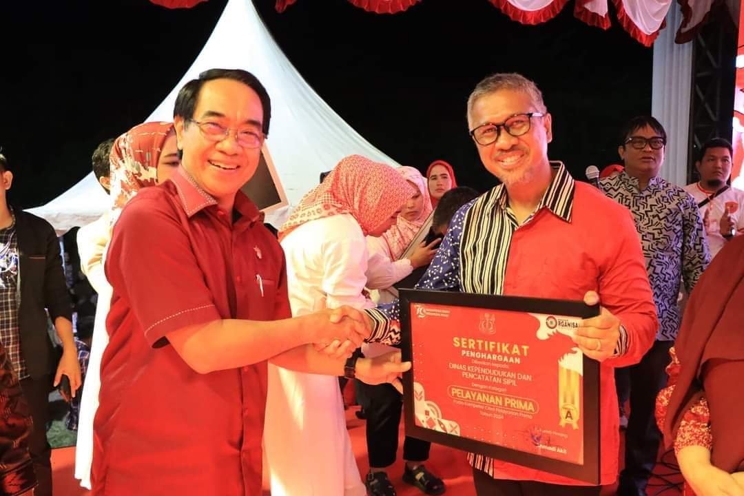 Dinas Kependudukan dan Pencatatan Sipil (Disdukcapil) Kabupaten Pinrang mendapat predikat pelayanan prima dari penilaian Citra Pelayanan Prima (CPP) 2024 tingkat Kabupaten Pinrang