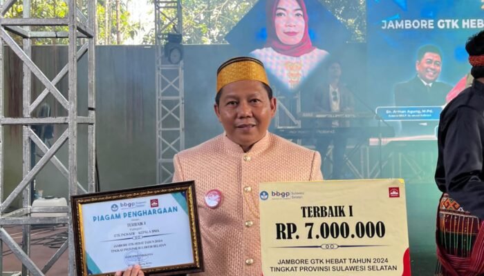Abdul Wahid Nara, Juara I Kepsek Inovatif Sulsel