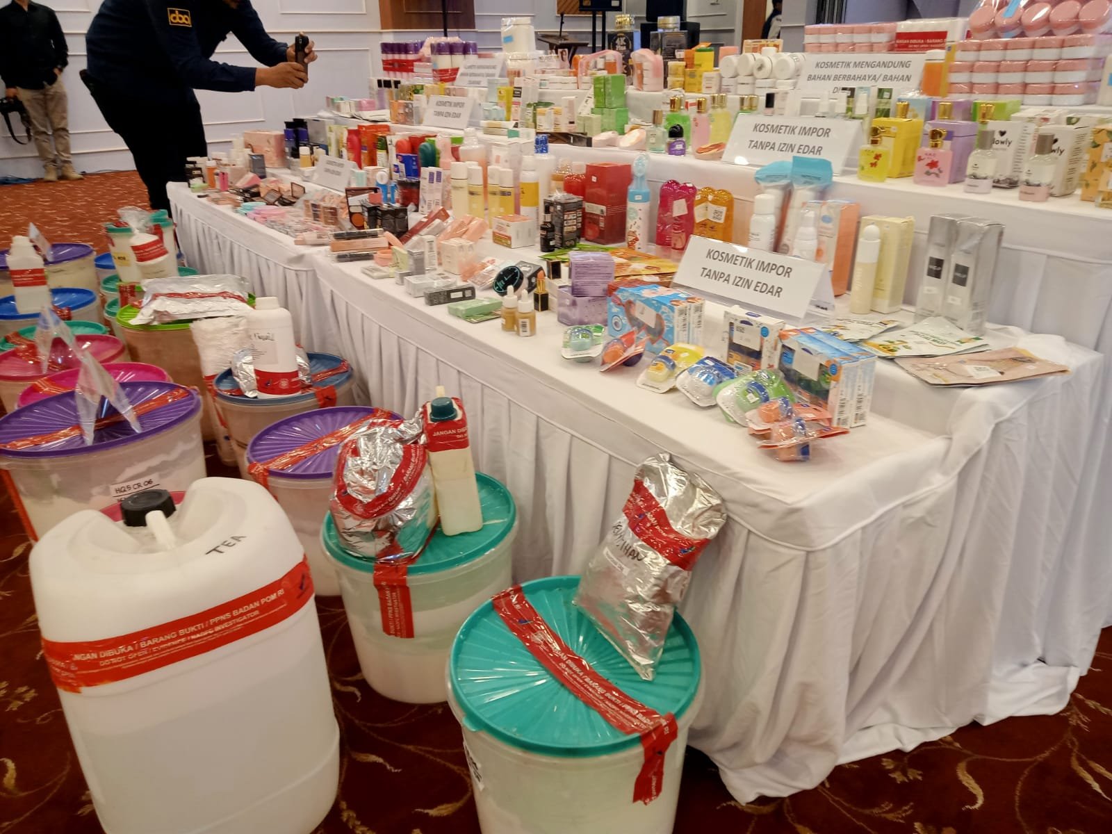 BB Kosmetik Impor Ilegal yang disita BPOM RI