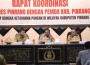 Wujudkan Swasembada Pangan, Dinas TPH Rakor Bersama Polres Pinrang