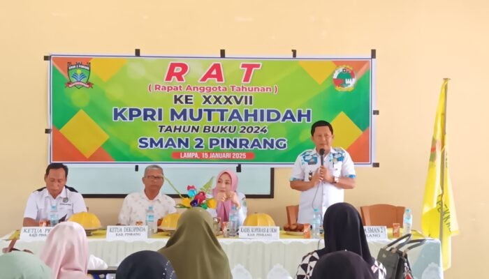 KPRI Muttahidah SMAN 2 Pinrang Gelar Rapat Anggota Tahunan XXXVII
