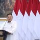 Presiden Prabowo saat membuka sidang kabinet paripurna yang digelar di Istana Kepresidenan, Rabu (22/1/2025).
