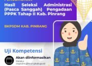 BKPSDM Pinrang Umumkan Hasil Seleksi Administrasi 570 PPPK Tahap II
