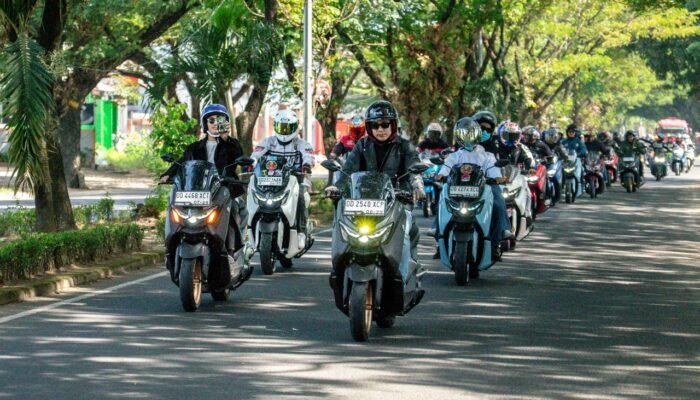 Ratusan Biker Sulsel Meriahkan Satu Dekade NMAX, Touring ke Puncak Malino