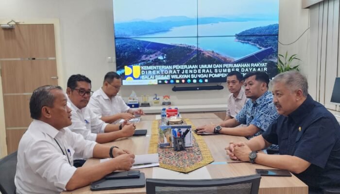 Irwan Hamid Koordinasikan Perbaikan Kantong Lumpur Bendungan Benteng di BBWS Pompengan Jeneberang