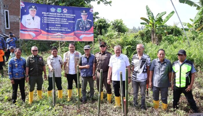 Gunakan Anggaran Rp 25 M, Irwan Hamid Launching Tiga Proyek Pemulihan Pasca Bencana