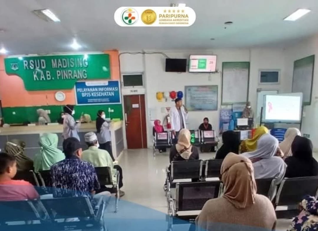 RSUD Madising Pinrang kembali menunjukkan komitmennya dalam menekan angka kejadian kanker di Indonesia dengan menggelar penyuluhan terpadu bertema Deteksi Dini Kanker Payudara