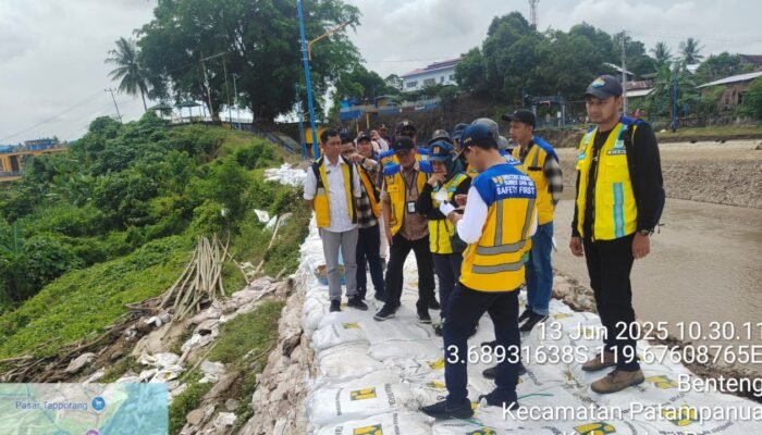 Kementerian PUPR Pantau Kerusakan Kantong Lumpur Bendungan Benteng