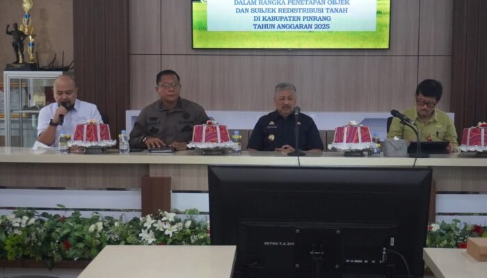 Bupati Irwan Hamid Pimpin Sidang Gugus Tugas Reforma Agraria di Pinrang