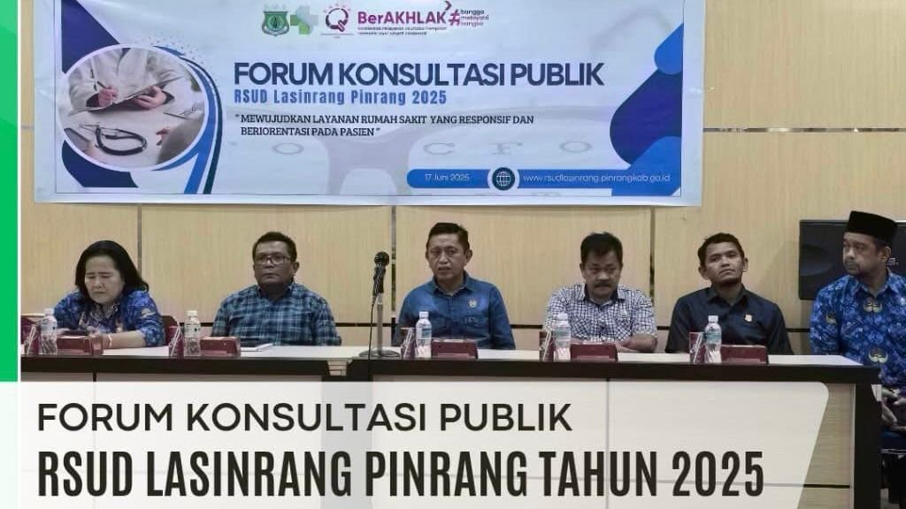 Rumah Sakit Umum Daerah (RSUD) Lasinrang Kabupaten Pinrang menggelar Forum Konsultasi Publik (FKP) Tahun 2025 - angindai.com