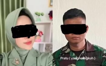 Dugaan perselingkuhan Hilda Pricillya, istri Serka Muh Farid Batjo, dengan Pratu Risal H mencuat. Video 8 menit viral, keaslian dipertanyakan - angindai.com