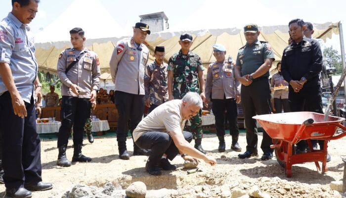 Pembangunan Pos Polisi Batulappa Dimulai, Perkuat Sinergi Keamanan Pinrang