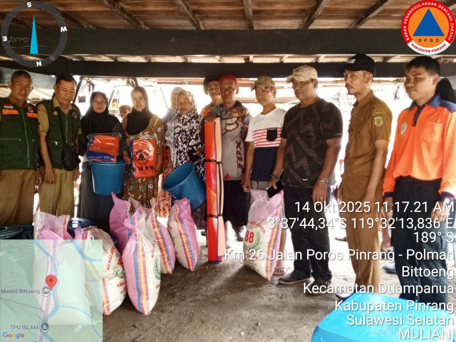 Angin Kencang Terjang Pinrang, Puluhan Rumah Rusak - angindai.com