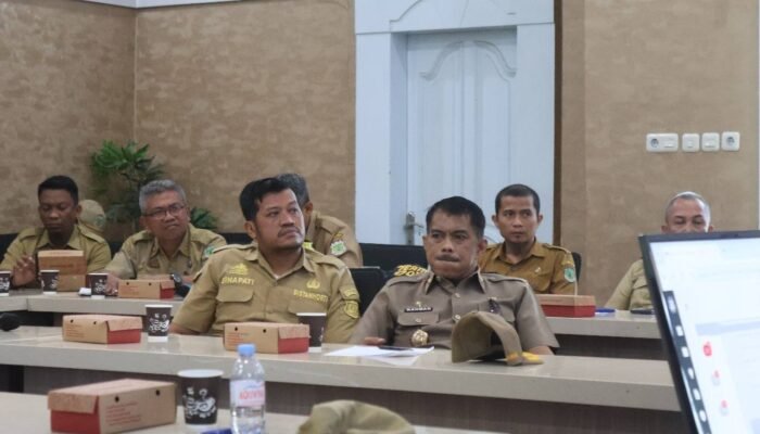 Plt Kadis SDABK Ikuti Rapat Evaluasi Capaian MCP KPK, Wakil Bupati Pinrang Minta OPD Tingkatkan Kualitas Data