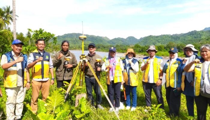 Dinas SDABK Dampingi Tim Mitigasi Abrasi Sungai Saddang di Pinrang