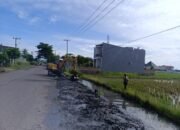 Dinas SDABK Pinrang Lakukan Normalisasi Saluran Irigasi