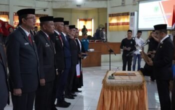 Wakil Bupati Pinrang Sudirman Bungi melantik enam Pejabat Pimpinan Tinggi Pratama