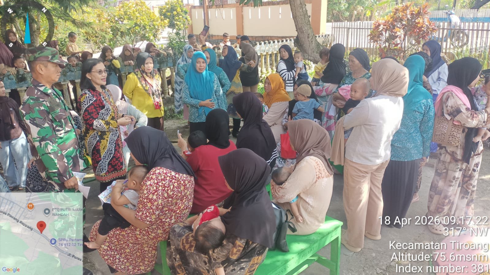 Puskesmas Mattiro Deceng bersama Pokja IV PKK Kecamatan Tiroang melakukan sosialisasi pencegahan penyakit campak