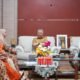 Bupati Pinrang Andi Irwan Hamid menerima audiensi dari KPP Pratama Parepare, Pengurus Aisyiyah Pinrang, dan BPJS Ketenagakerjaan untuk membahas sinergi program daerah