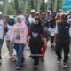 Ratusan Guru di Dua Pitue Meriahkan Jalan Santai dan Senam Saromase