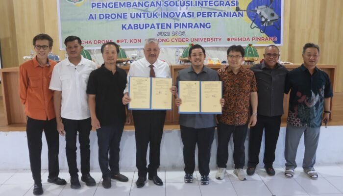 Pemkab Pinrang Gandeng Perusahaan Teknologi Kembangkan AI Drone Guna Modernisasi Pertanian