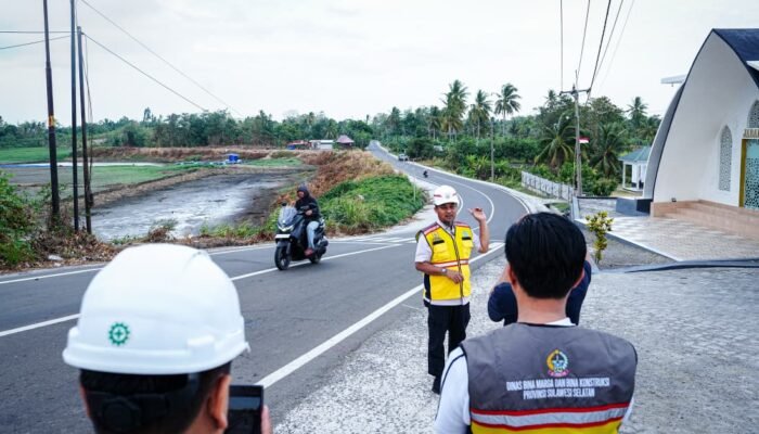 Gubernur Sulsel Tinjau Progres Pembangunan Jalan Paleteang Malimpung Pinrang Enrekang