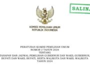 Jadwal Lengkap dan Tahapan Pilkada Serentak 2024