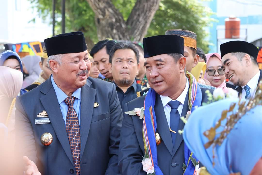 Pj Gubernur Sulsel Bahtiar Baharuddin Hadiri Puncak HUT Pinrang