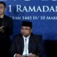 Menteri Agama (Menag) Yaqut Cholil Qoumas setelah Sidang Isbat Awal Ramadan 1445 Hijriah di Auditorium HM Rasjidi Kantor Kemenag, Jalan MH Thamrin, Jakarta Pusat, pada Minggu (10/3/2024)