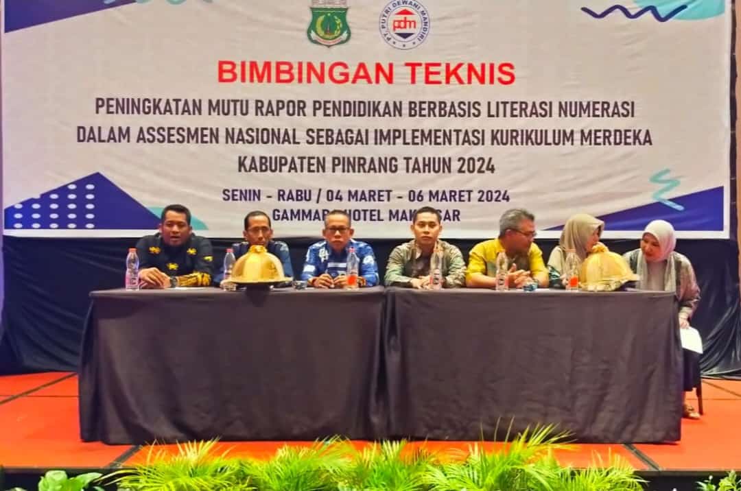 Dinas Pendidikan dan Kebudayaan (Dikbud) Kabupaten Pinrang melaksanakan Bimbingan Teknis (Bimtek)