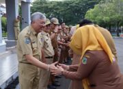 Bupati Pinrang Pimpinan Apel Gabungan Pasca Libur Lebaran