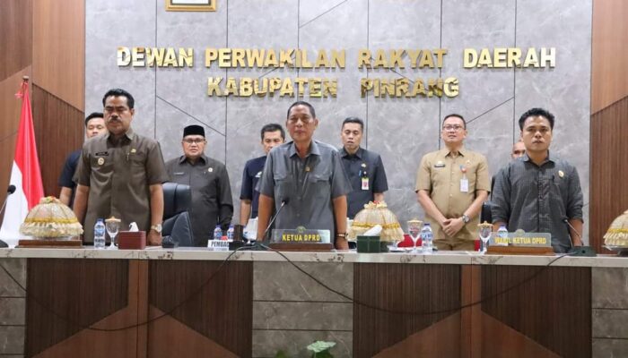 Pj Bupati Pinrang Hadiri Rapat Paripurna DPRD Pinrang