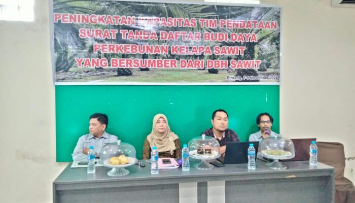 Disnakbun Pinrang Tingkatkan Kapasitas Tim Pendataan STDB Kelapa Sawit