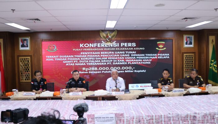 Kejagung Sita Uang Tunai Rp288 Miliar Kasus PT Duta Palma Korporasi