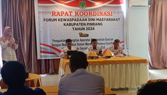 Kesbangpol Pinrang Gelar Forum Kewaspadaan Dini Masyarakat Pasca Pilkada 2024