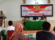 Rapat koordinasi Brigade Swasembada Pangan. Kegiatan tersebut dilaksanakan di aula Kodim 1404 Pinrang. Dihadiri langsung oleh PLT Dirjen Hortikultura, Muhammad Taufiq Ratule didampingi Dandim 1404 Pinrang, Letkol Inf Abdullah Mahuwa, Kadis TPH Pinrang, Andi Sinapati Rudy dan sejumlah PJU Kementan RI, Kamis (19/12/2024).