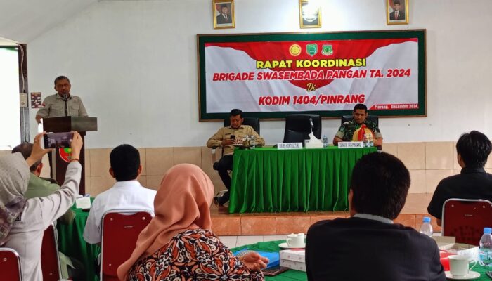 Kementan Konsolidasi Brigade Pangan Upaya Percepatan Swasembada Pangan di Pinrang