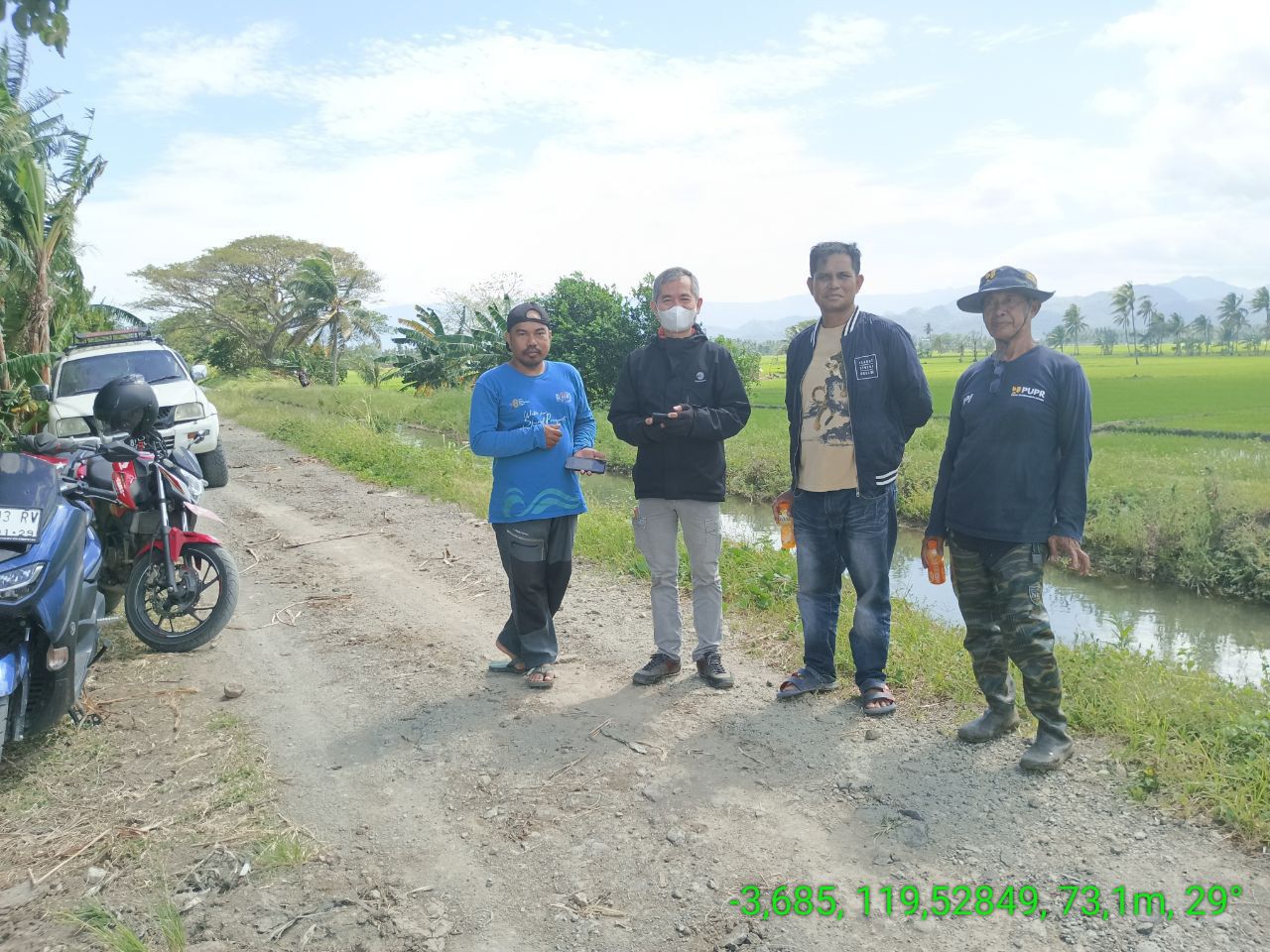 Muhammad Amin Dinas SDABK Pinrang, Temui Petani di Duampanua Hadapi Musim Penghujan