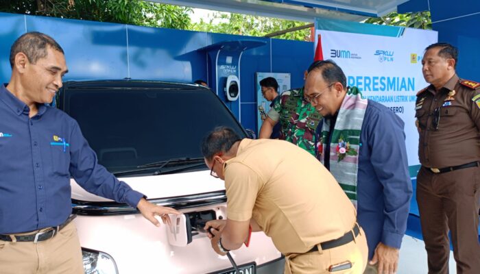 Perdana, 4 Titik Stasiun Pengisian Kendaraan Listrik Umum Hadir di Pinrang